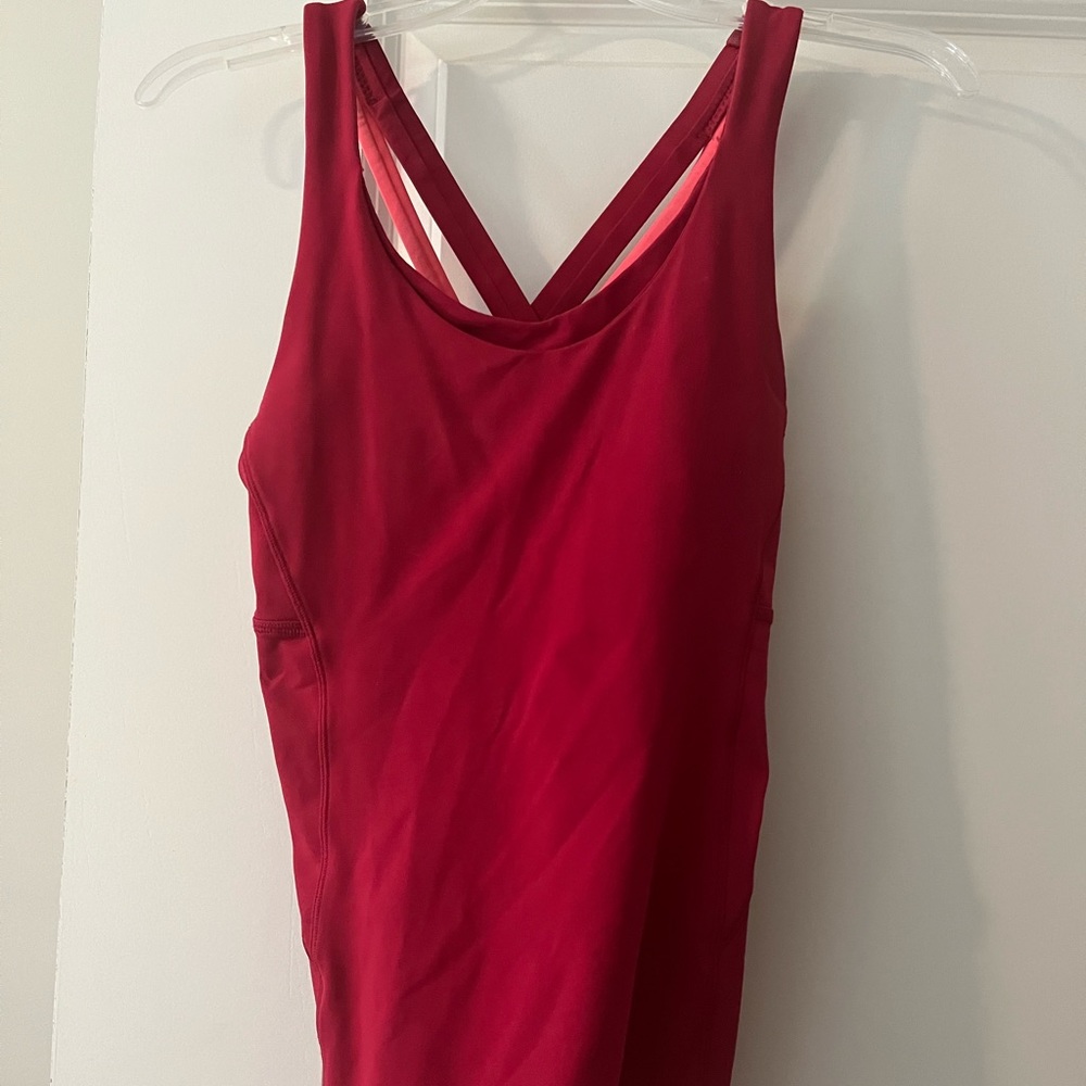 lululemon athletica Red Tank Top